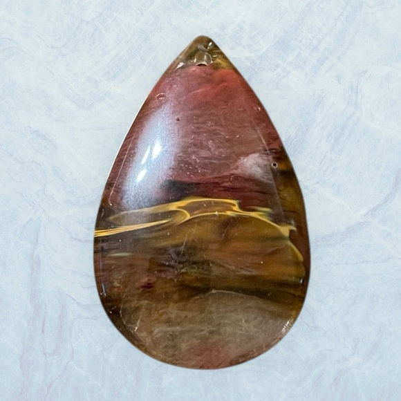 Teardrop Multicolor Glass Pendant - Picture 1 of 2